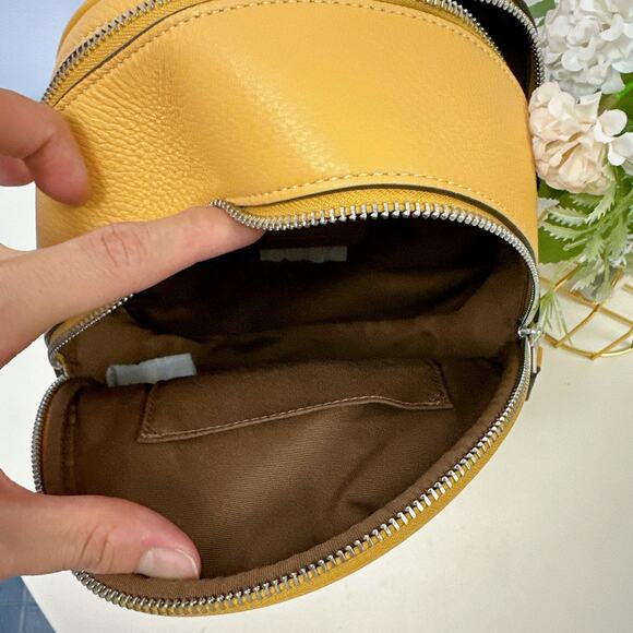 Coach CR284 Mini Court Backpack IN HONEYCOMB - Picture 9 of 12